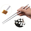 10 Pairs 304 Stainless Steel Chopsticks Non-Slip Tableware Adult Chopsticks