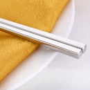 10 Pairs 304 Stainless Steel Chopsticks Non-Slip Tableware Adult Chopsticks