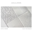 3 PCS 10 x 10cm Acrylic Texture Background Board Photo Props Background Decorative Geometric Ornaments(Ice Pattern)
