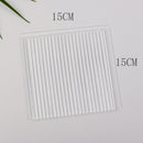 15 x 15cm Acrylic Texture Background Board Photo Props Background Decorative Geometric Ornaments(Thick Stripes)