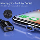 2 PCS ESSAGER Smartphone Fast Charging and Data Transmission Magnetic Cable with Micro USB Magnetic Head, Cable Length: 2m(Silver)