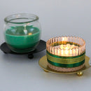 6 PCS European Romantic Iron Geometric Candle Holder Table Decoration, Size: Large(Golden)