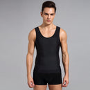 Men Abdomen Waist Corset Shapewear Vest, Size: XXXL(Black)
