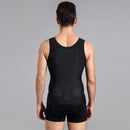 Men Abdomen Waist Corset Shapewear Vest, Size: XXXL(Black)