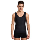 Men Abdomen Waist Corset Shapewear Vest, Size: XXL(Black)
