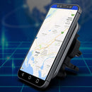 F18 15W Metal Glass Car Air Outlet Bracket Magsafe Magnetic Wireless Charger For IPhone 12 Series(Black)