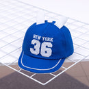 MZ7204 Long Ear Shape Children Peaked Cap Baby Soft Brim Cloth Cap, Size: 50cm Adjustable(Blue)