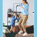 Lebo K5 Mobile Phone Tablet Wireless Bluetooth Microphone Carrot Children Singing Microphone(White Blue)