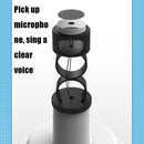 Lebo K5 Mobile Phone Tablet Wireless Bluetooth Microphone Carrot Children Singing Microphone(White Blue)