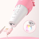 Lebo K5 Mobile Phone Tablet Wireless Bluetooth Microphone Carrot Children Singing Microphone(White Pink)
