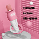 Lebo K5 Mobile Phone Tablet Wireless Bluetooth Microphone Carrot Children Singing Microphone(White Pink)