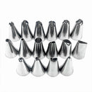 2 Sets Reusable Silicone Pastry Bag Cake Decorating Tools with 16 Nozzles Tips(Blue)