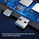 T0409 Multifunctional USB 3.0 HUB Docking Station Network Cable Interface Converter For Microsoft Surface Pro 4 / 5 / 6