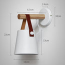 LED Wall Light Wood Wall Lamp Bed Bedside Light Night Lights Modern Nordic Lampshade Home Decor
