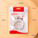 100 PCS Data Cable Packaging Bag Plastic Sealing Bag, Size:10.5x15cm(Red)
