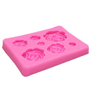 2 PCS DIY Handmade Soap Chocolate Fondant Baking Mold 3D Rose Flower Cake Decoration Silicone Mold(Pink)