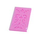 2 PCS Fondant Cake Silicone Mold Hollow Embossed Border Frame Retro Photo Frame Mould( 7th 17-113 )
