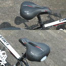 YAFEE Taillight Bicycle Seat Mountain Bike Saddle With Light Seat(Red)