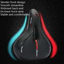 YAFEE Taillight Bicycle Seat Mountain Bike Saddle With Light Seat(Red)