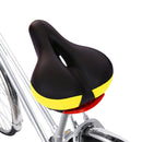 Bicycle Seat With Tail Light Bicycle Seat Comfortable Seat Cushion Riding Accessories(Yellow)