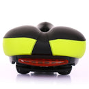 Bicycle Seat With Tail Light Bicycle Seat Comfortable Seat Cushion Riding Accessories(Green)