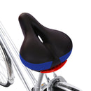 Bicycle Seat With Tail Light Bicycle Seat Comfortable Seat Cushion Riding Accessories(Blue)