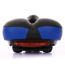Bicycle Seat With Tail Light Bicycle Seat Comfortable Seat Cushion Riding Accessories(Blue)