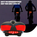 Bicycle Seat With Tail Light Bicycle Seat Comfortable Seat Cushion Riding Accessories(Yellow)