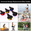 Bicycle Seat With Tail Light Bicycle Seat Comfortable Seat Cushion Riding Accessories(Yellow)