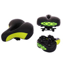 Mountain Bike Bicycle Seat Reflective Bicycle Saddle Cushion Comfortable Cushion(Green)