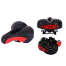 Mountain Bike Bicycle Seat Reflective Bicycle Saddle Cushion Comfortable Cushion(Red)