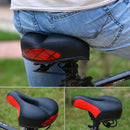 Mountain Bike Bicycle Seat Reflective Bicycle Saddle Cushion Comfortable Cushion(Green)