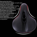 Mountain Bike Bicycle Seat Reflective Bicycle Saddle Cushion Comfortable Cushion(Green)