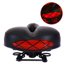 Mountain Bike Bicycle Seat Reflective Bicycle Saddle Cushion Comfortable Cushion(Red)