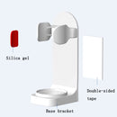 7 PCS Spiral Shading Electric Toothbrush Storage Rack Wall-Mounted Non-Slip Adjustable Electric Toothbrush Holder, Colour: White (Silica Gel Non-slip Type)