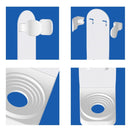 7 PCS Spiral Shading Electric Toothbrush Storage Rack Wall-Mounted Non-Slip Adjustable Electric Toothbrush Holder, Colour: White (Silica Gel Non-slip Type)