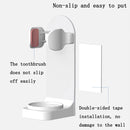 7 PCS Spiral Shading Electric Toothbrush Storage Rack Wall-Mounted Non-Slip Adjustable Electric Toothbrush Holder, Colour: White (Silica Gel Non-slip Type)