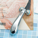 Lifting Face Roller Massager Micro Current 3D Beauty Instrument Importer(Silver)