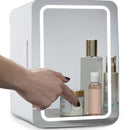 PD-8 8L Mirror Cosmetics Storage Car Home Small Refrigerator Fruit Drink Refrigerator(UK Plug)