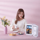5L Beauty Makeup Mirror Skin Care Products And Facial Mask Refrigerator Semiconductor Car Home Refrigerator(EU Plug)