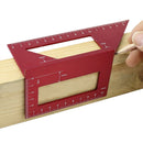 Woodworking T-Shaped Marking Gauge Multi-Function Square Aluminum Alloy Scribe(Red)