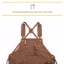 Canvas Apron Barber Roasting Cafe Gardening Woodworking Men And Women Canvas Work Clothes, Specification: For Children 47cm(Yellow)