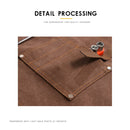 Canvas Apron Barber Roasting Cafe Gardening Woodworking Men And Women Canvas Work Clothes, Specification: For Children 47cm(Yellow)