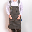 Canvas Apron Barber Roasting Cafe Gardening Woodworking Men And Women Canvas Work Clothes, Specification: For Children 47cm(Yellow)