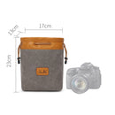 S.C.COTTON Liner Bag Waterproof Digital Protection Portable SLR Lens Bag Micro Single Camera Bag Photography Bag, Colour: Gray L