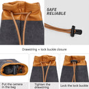 S.C.COTTON Liner Bag Waterproof Digital Protection Portable SLR Lens Bag Micro Single Camera Bag Photography Bag, Colour: Beige S