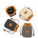 S.C.COTTON Liner Bag Waterproof Digital Protection Portable SLR Lens Bag Micro Single Camera Bag Photography Bag, Colour: Beige S