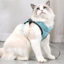 Cat Leash Pet Chest Harness Leash, Size: M(Green)