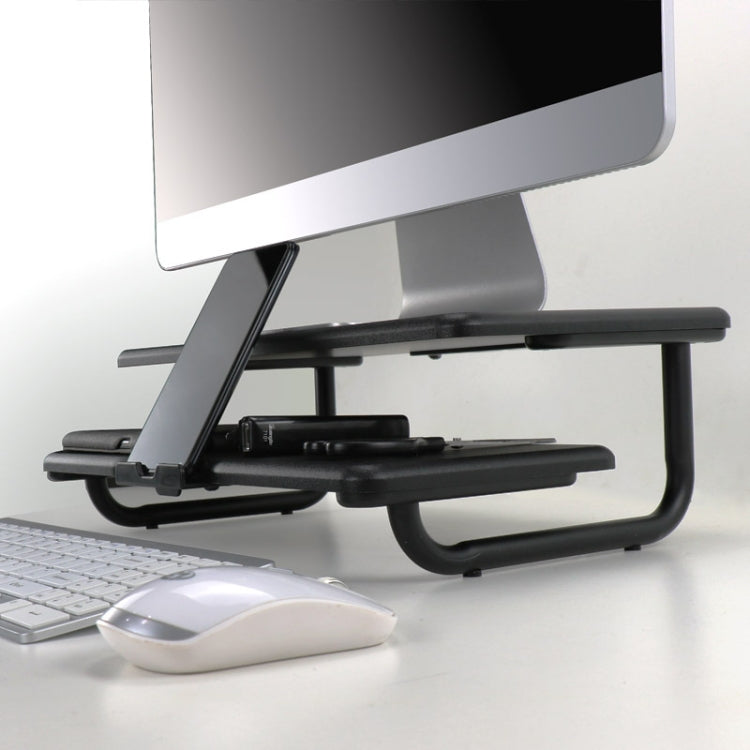 Double-Layer Heightening Desktop Metal Aluminum Alloy Display Base Notebook Computer Stand