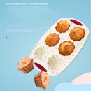 GW20035 DIY Candy Color Cartoon Silicone Cake Toast Ice Tray Mold, Specification: 8 Inch Bunny